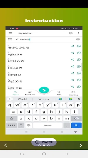 Stylish Text app: Nickname Generator Screenshot 3