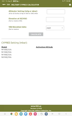 CYPRES Calculator Screenshot 3
