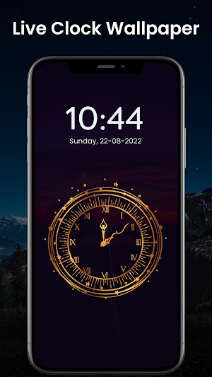 Clock Live Wallpaper 3D Analog Screenshot 1
