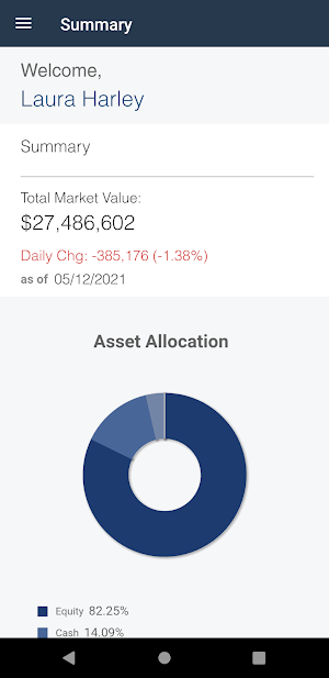 InvestCloud BB2 Client Screenshot 1