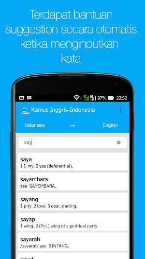 Kamus Inggris Offline Lengkap Screenshot 2