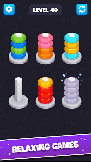 Nut Sort: Color Game Screenshot 3