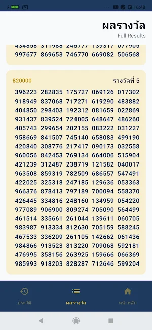 Thai Lottery Checker Screenshot 1