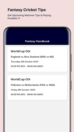 Cricket WorldCup Schedule 2023 Screenshot 2