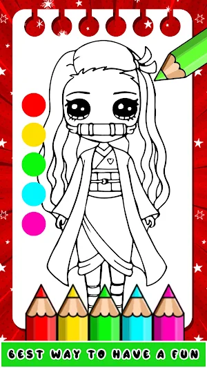Tanjiro Coloring Demon Slayer Screenshot 1