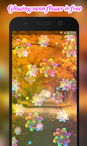 Neon Flowers Livewallpaper Screenshot 2