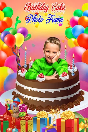 Birthday Cake Photo Frame Screenshot 3