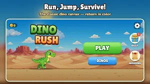 Dino Rush: T-Rex Runner Screenshot 0