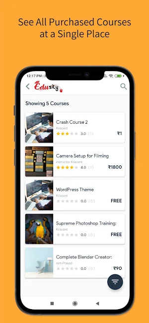 K-Edusity_Online Learning App Clone-Lite Screenshot 1