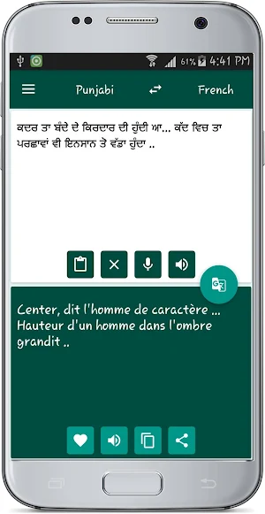 Punjabi French Translate Screenshot 1