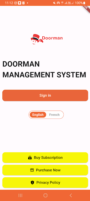 Doorman Security System - Demo Screenshot 0