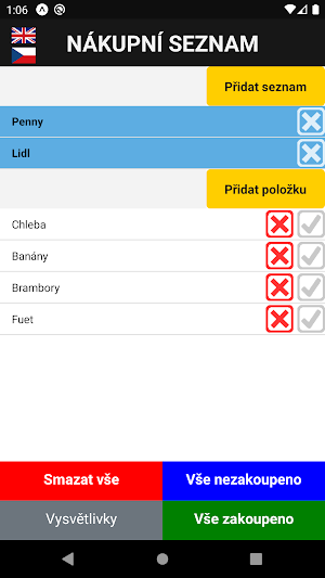 Shopping list Screenshot 0