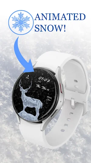 Christmas Deer Watch Face Screenshot 0