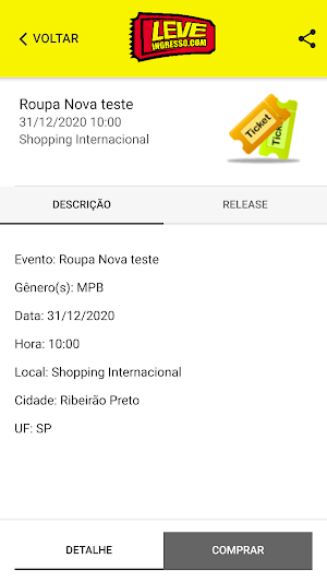 Leve Ingresso Screenshot 1