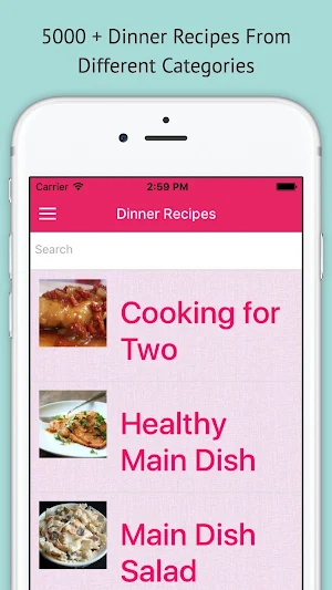 Dinner Recipes Pro Screenshot 0