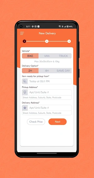 XLCourier Customer Screenshot 0