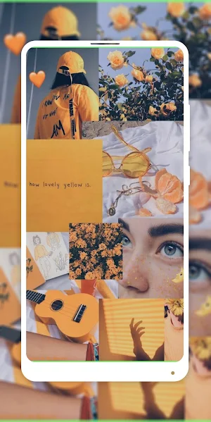 Yellow Aesthetic Wallpaper Screenshot 1