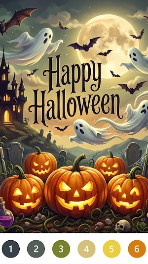 Spooky Halloween Coloring Book Screenshot 2