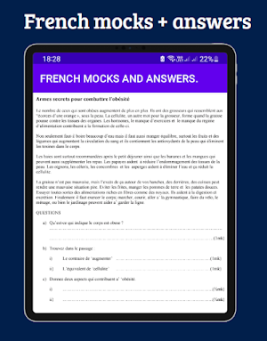 French: mocks & answers Screenshot 1