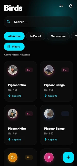 BirdFlow: QR Cage & Track Screenshot 2