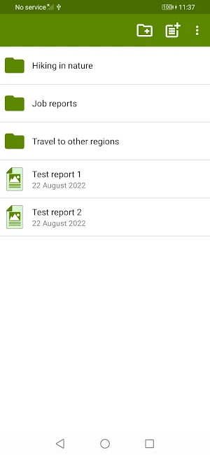 Photo Reports Pro Screenshot 1