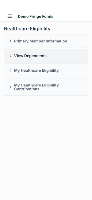 Benesys Member Portal Screenshot 2