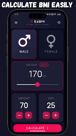 EzBMI: AI BMI Calculator Screenshot 2