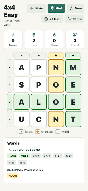 Square Word Scramble Screenshot 2