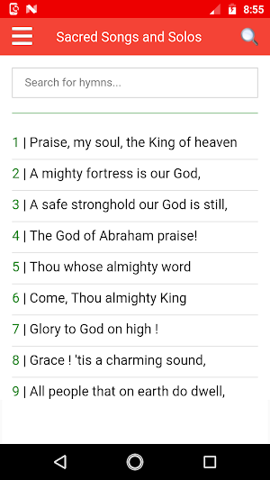 Sacred Songs and Solos with tunes (audio) offline Screenshot 0