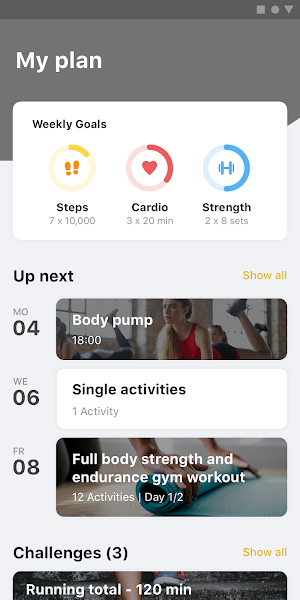 Product U Personal Training Screenshot 0