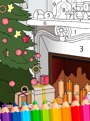 Interior Coloring By Numbers Screenshot 1