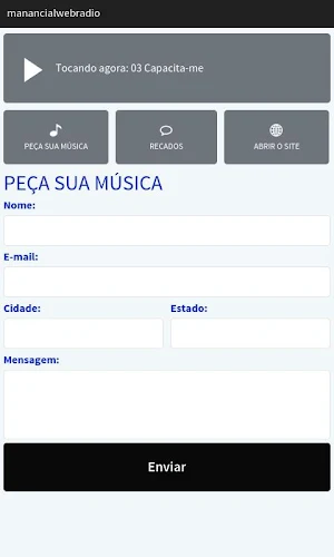 Manancial Web Rádio Screenshot 1