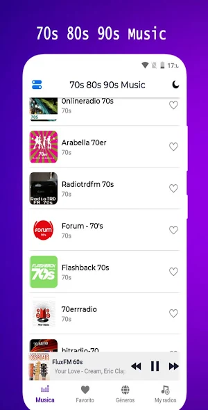 70s 80s 90s Music Screenshot 1