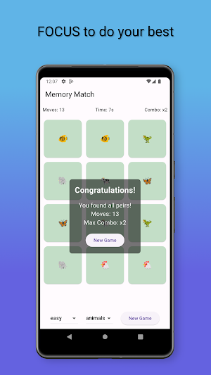 Simple Memory Game For Kids Screenshot 2
