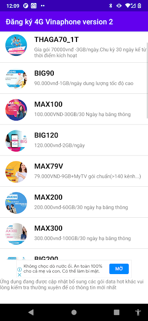 Đăng ký 4G Vinaphone 2023 Screenshot 3