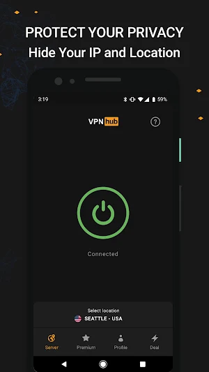 VPNhub: Unlimited & Secure Screenshot 1