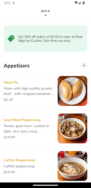 Rodo Nigerian Cuisine Screenshot 2