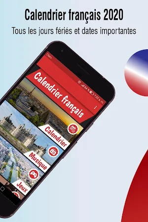 calendrier 2020 français avec jours fériés 2020 Screenshot 1