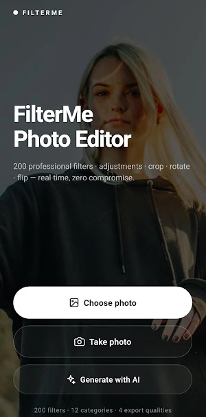 FilterMe Photo Editor Screenshot 1