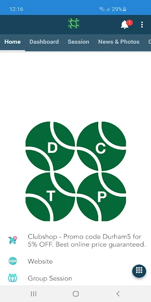 Durham Community Tennis Partnership Screenshot 0