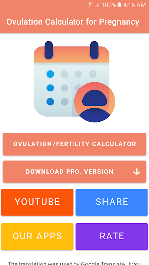 Ovulation Calculator Pregnancy Screenshot 1