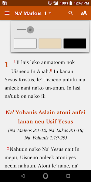 Amanuban Bible App Screenshot 1