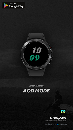 Moepaw Big Number Watch face Screenshot 3