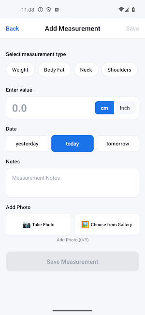 Body Metrics Screenshot 2
