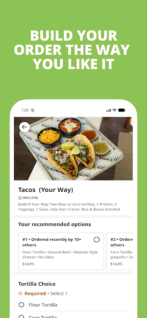 Taco Vida Mexican Street Food Screenshot 1
