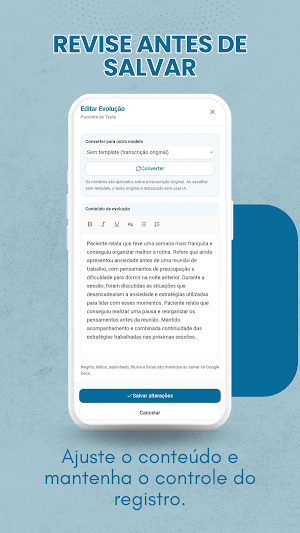 Evolução Clínica Screenshot 1