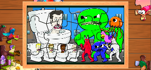 Toilet Monster Coloring Puzzle Screenshot 1