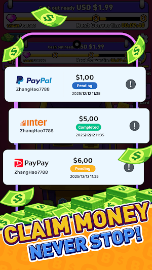 ATM Idle Clicker:Earn Cash Screenshot 1