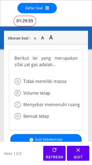 SATRIA ONE (Exam Browser) Screenshot 1