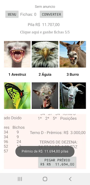 Jogo Do Bicho Doido Screenshot 2